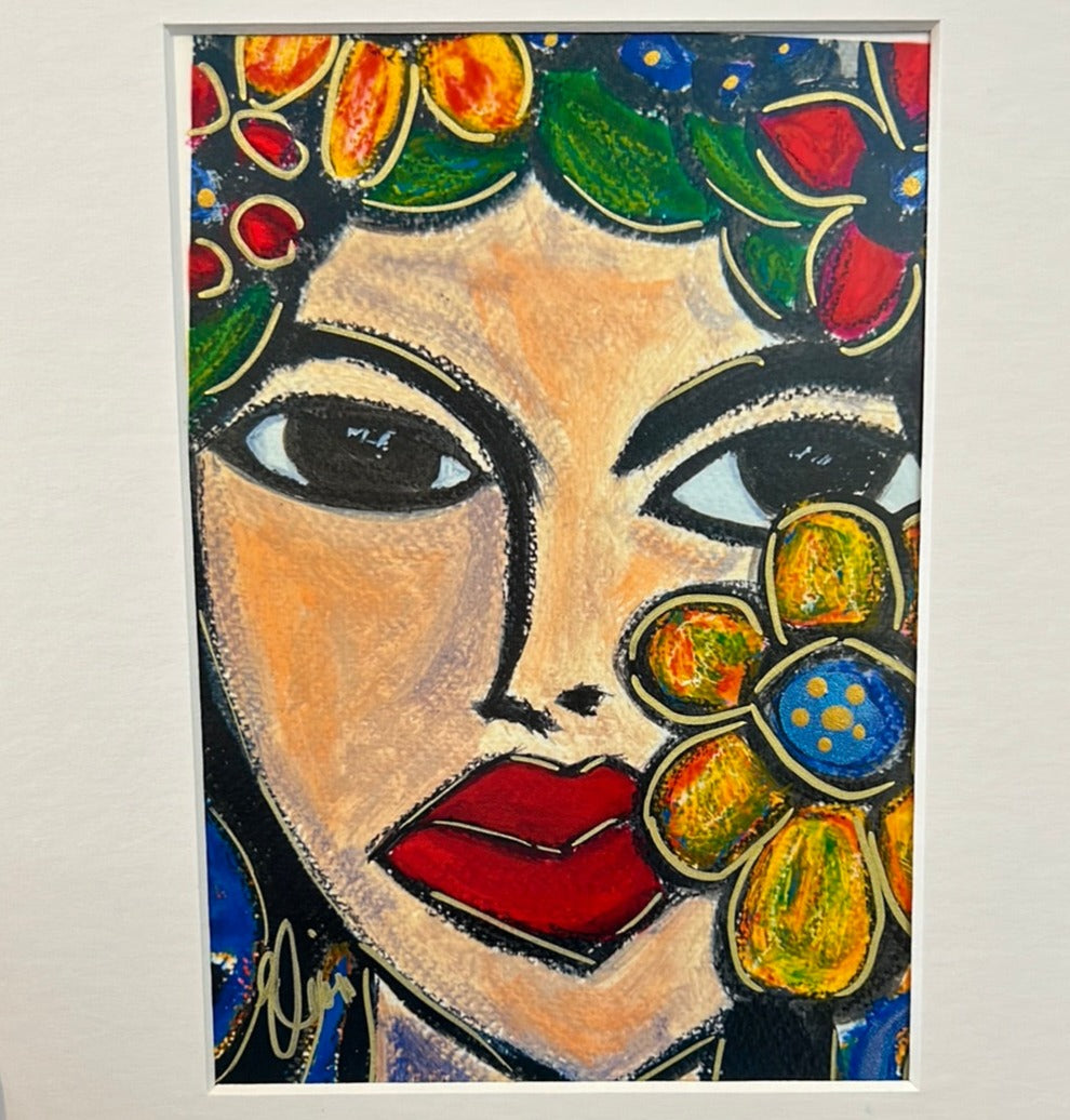 One Girl, One Love - Gold Embellished - SIGNED one of a kind Print