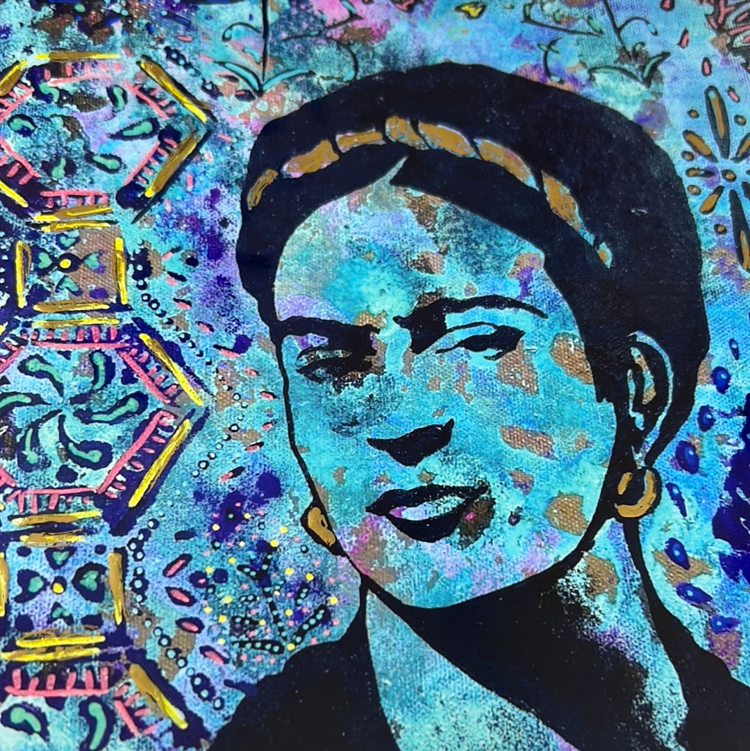 Frida -Not Fragile like a Flower, Fragile Like a Bomb Limited Edition Gliclee Print