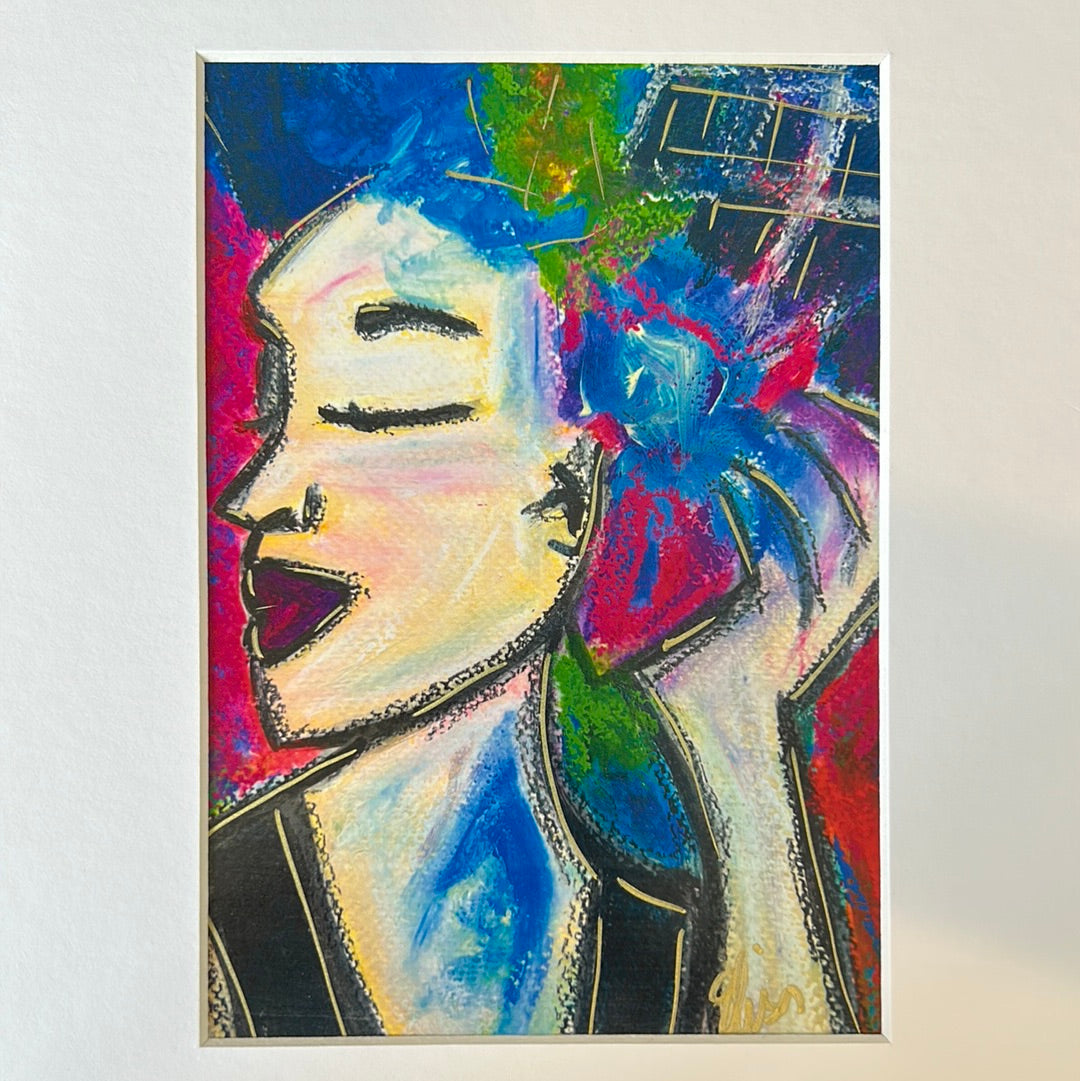Bedazzled - Gold Embellished - SIGNED one of a kind Print