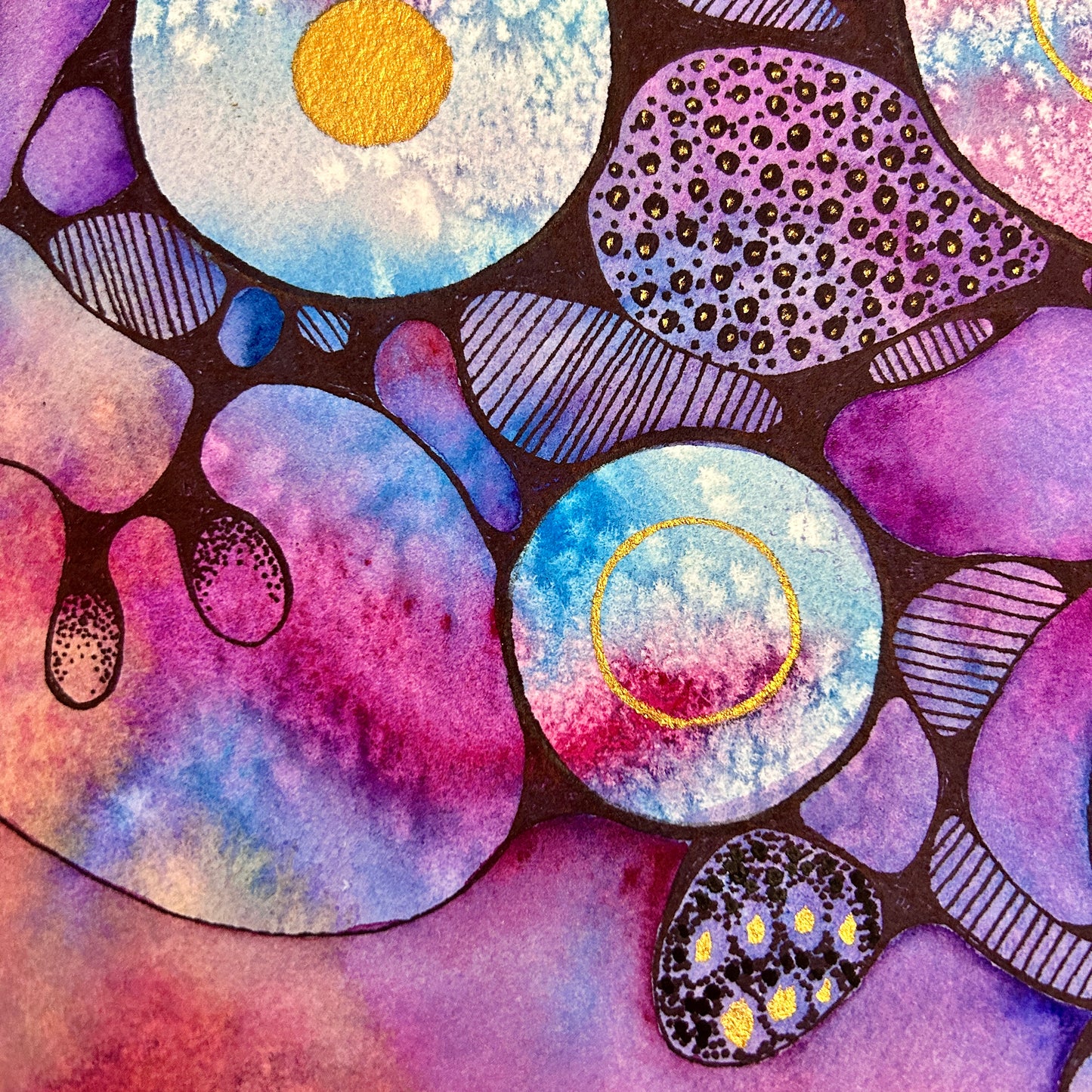 Intergalactic - Neurographic Art - Original Artwork by Elisa Amari