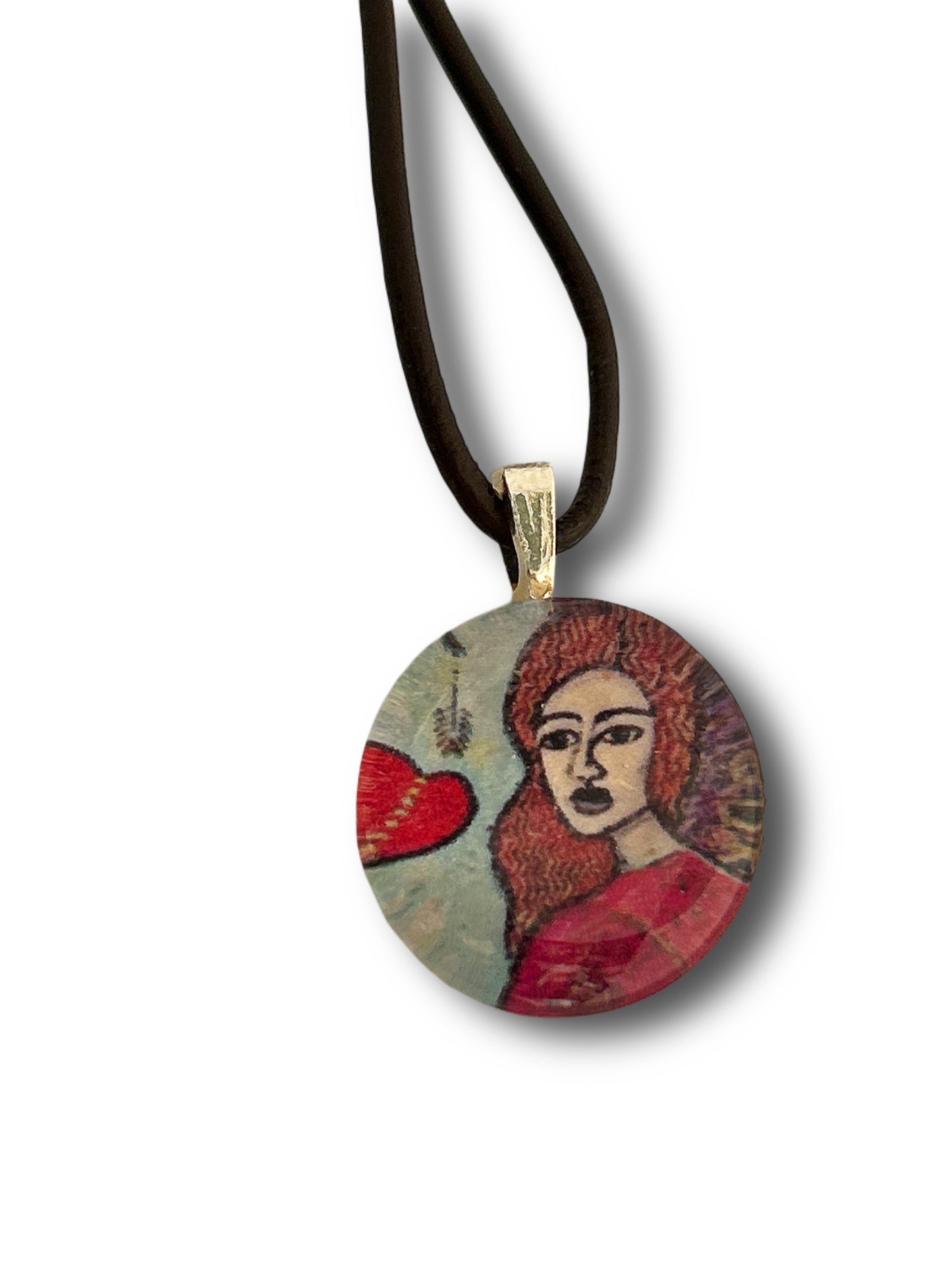 Whispers of Golden Healing Pendant