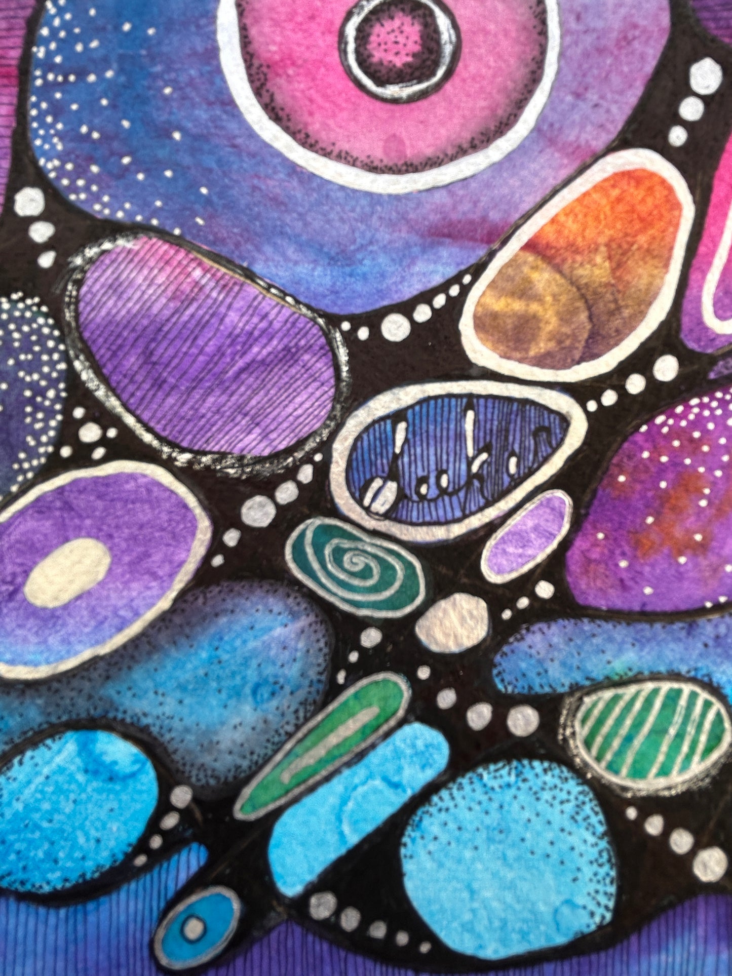 The Seeker's Quest - Neurographic Art - Original Artwork by Elisa Amari