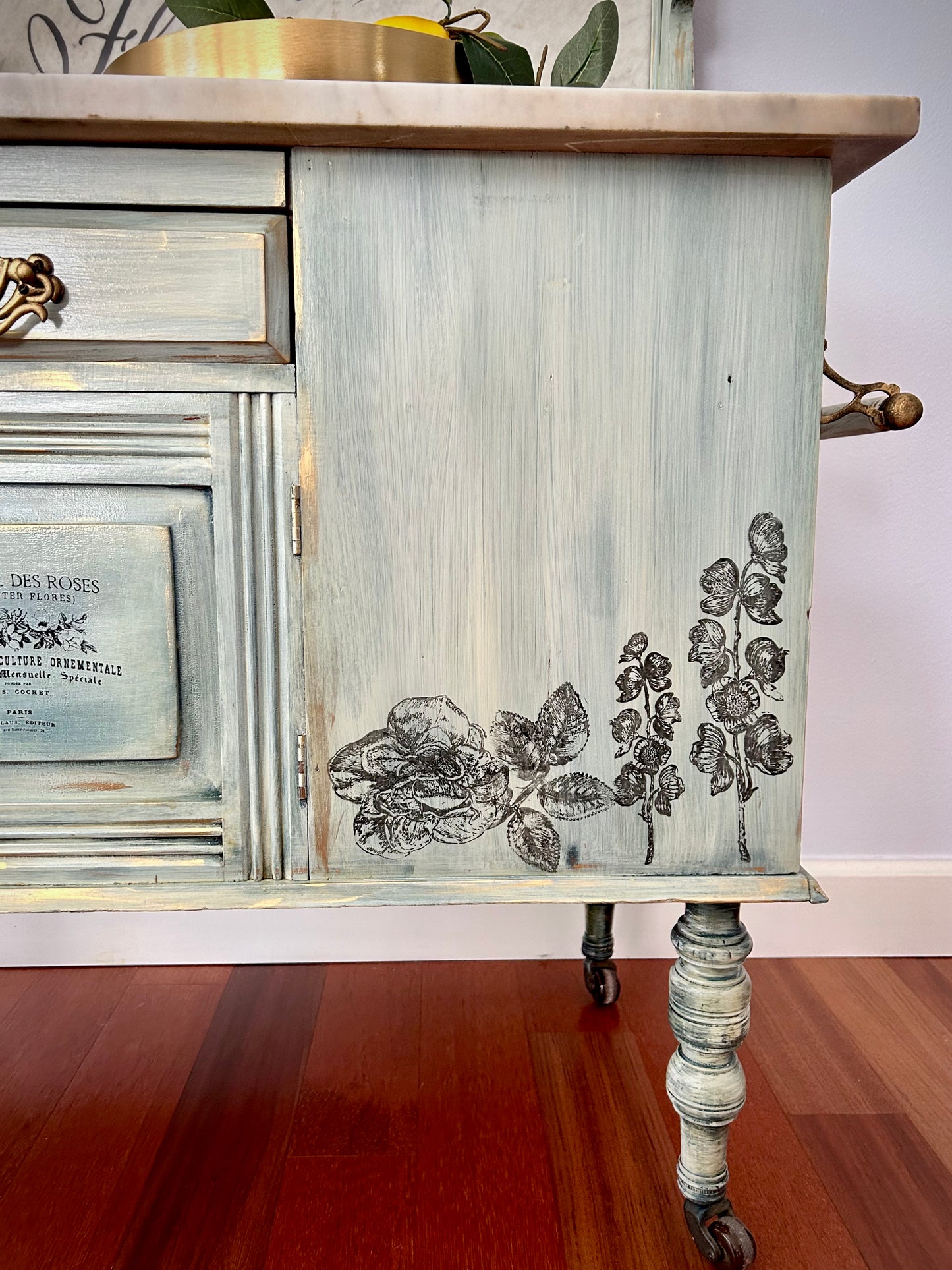 French Vintage Farmhouse/Shabby Chic Vintage Dry Sink