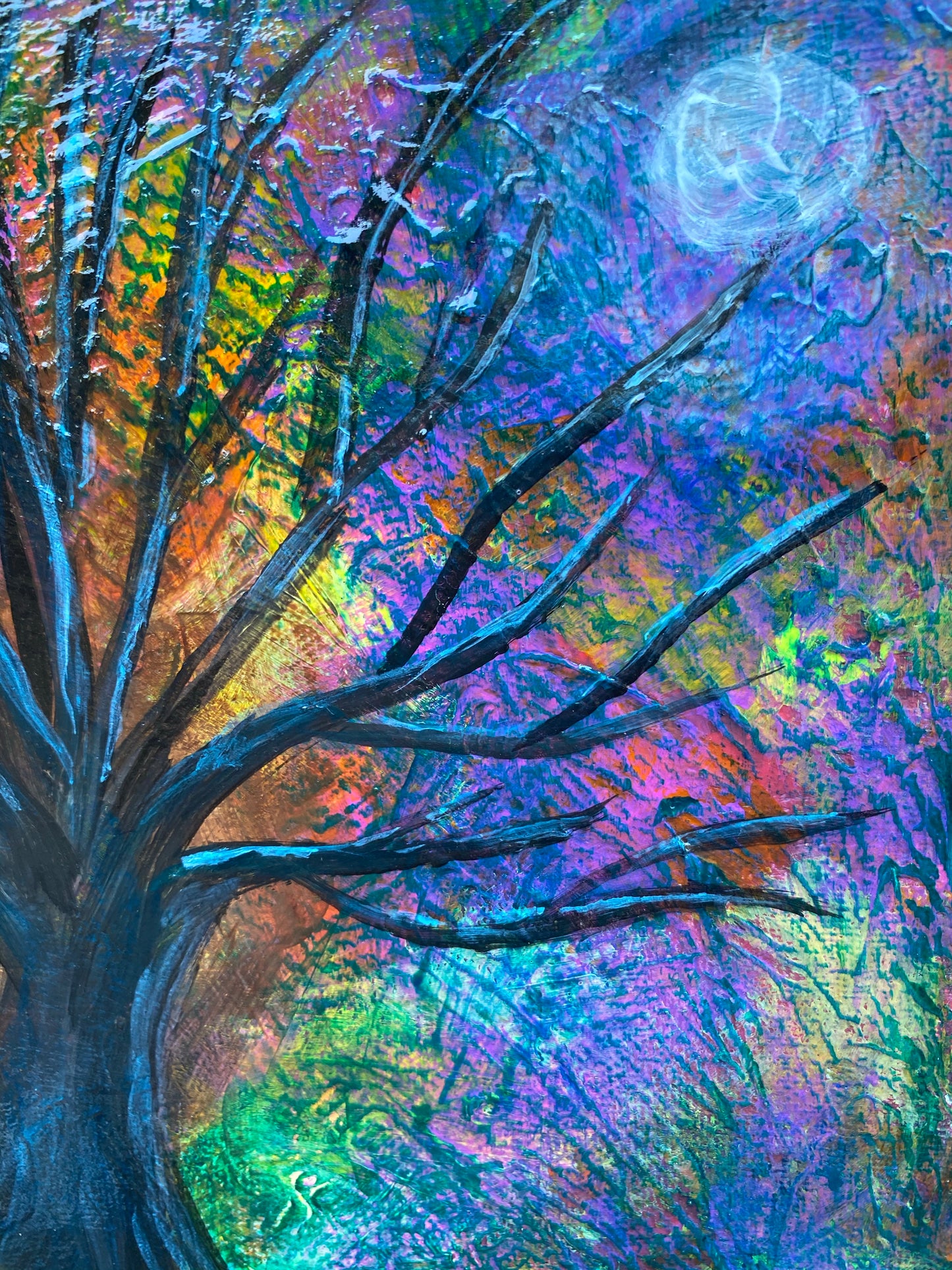 There is Color, even in darkness Original Canvas Art