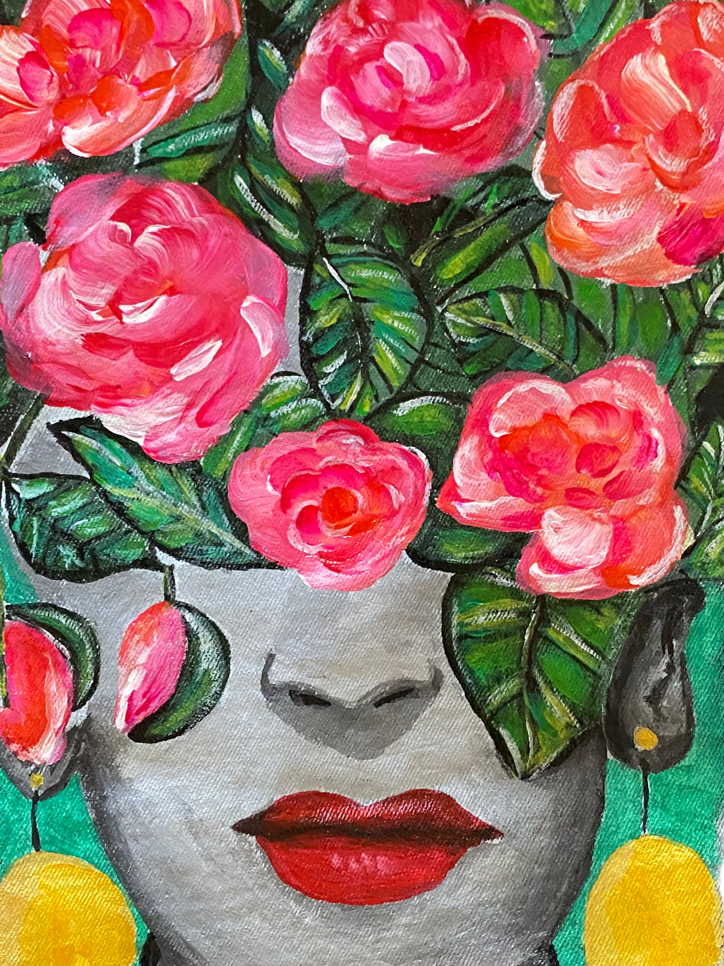 One-of-a-Kind Hand-Painted Denim Jacket - By Artist Elisa Amari