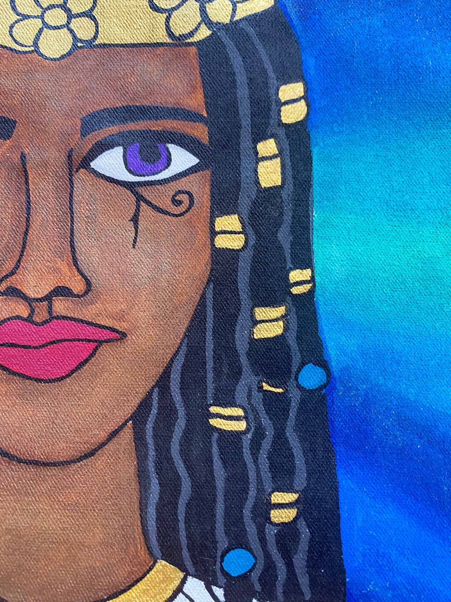 Cleopatra Hand Painted tote