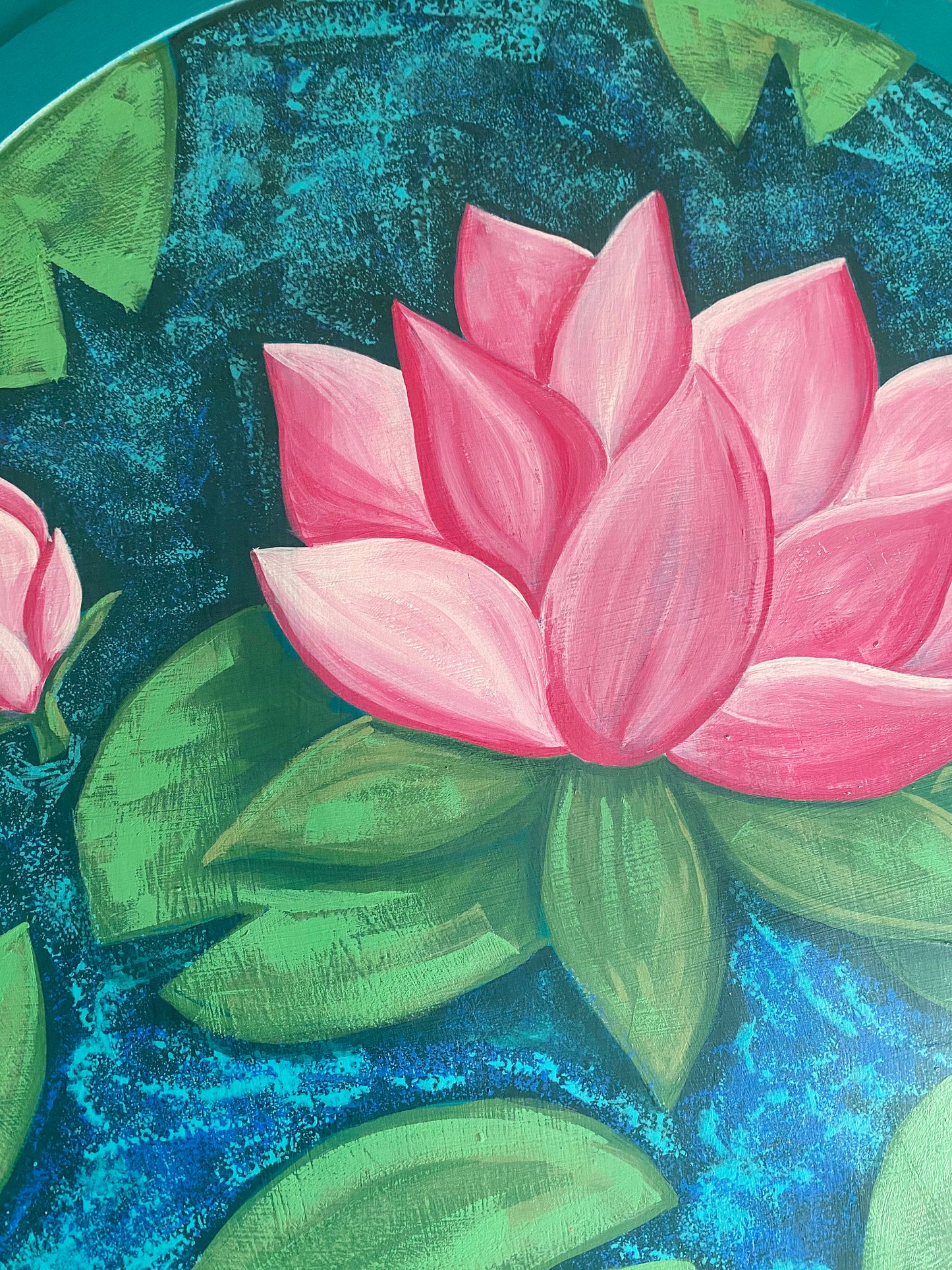 Lotus At Ease in Muddied Water Side Table