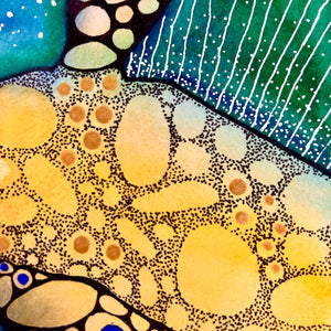 The Lighted Path - Neurographic Art - Original Artwork by Elisa Amari