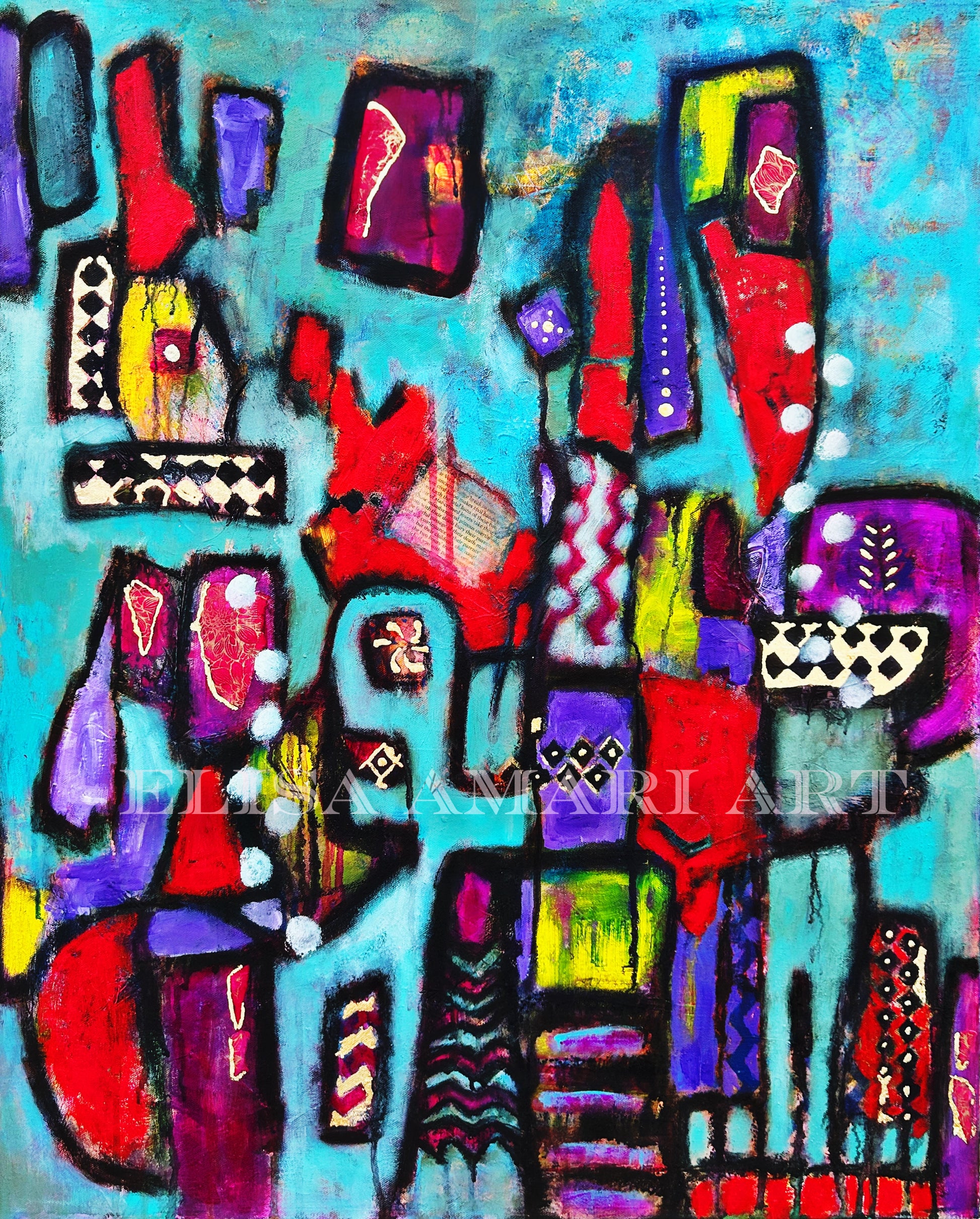 Romeo Juliet abstract artwork