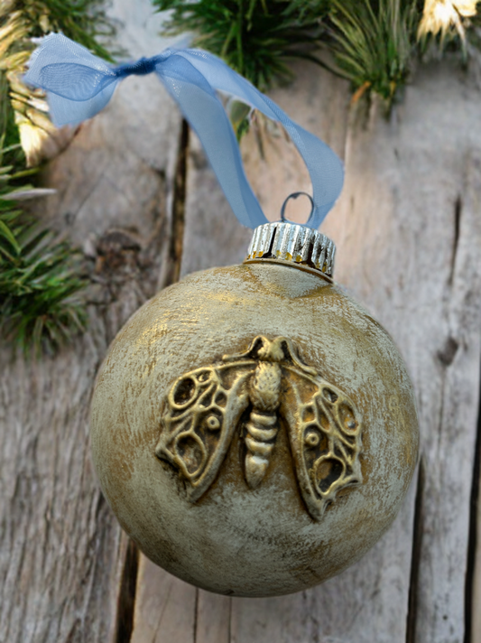 Gilded Moth Ornament