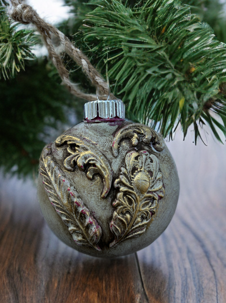 Gilded Feathers Ornament