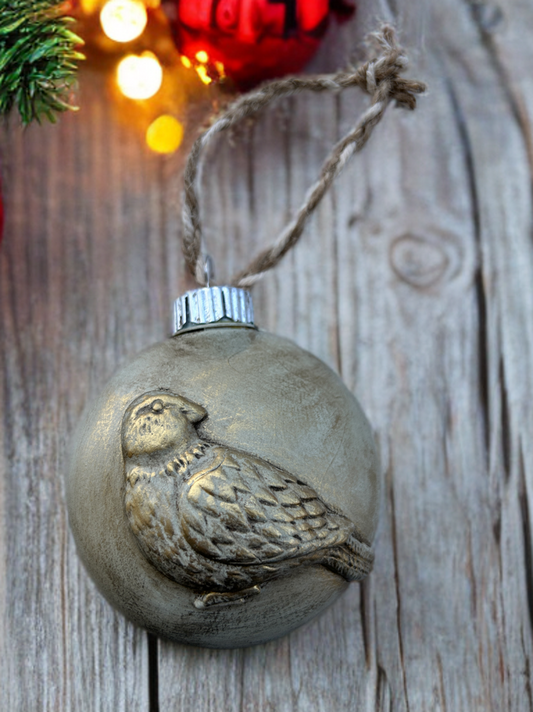 Gilded Morning Bird Ornament