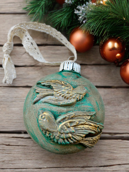 Gilded Morning Bird  Ornament