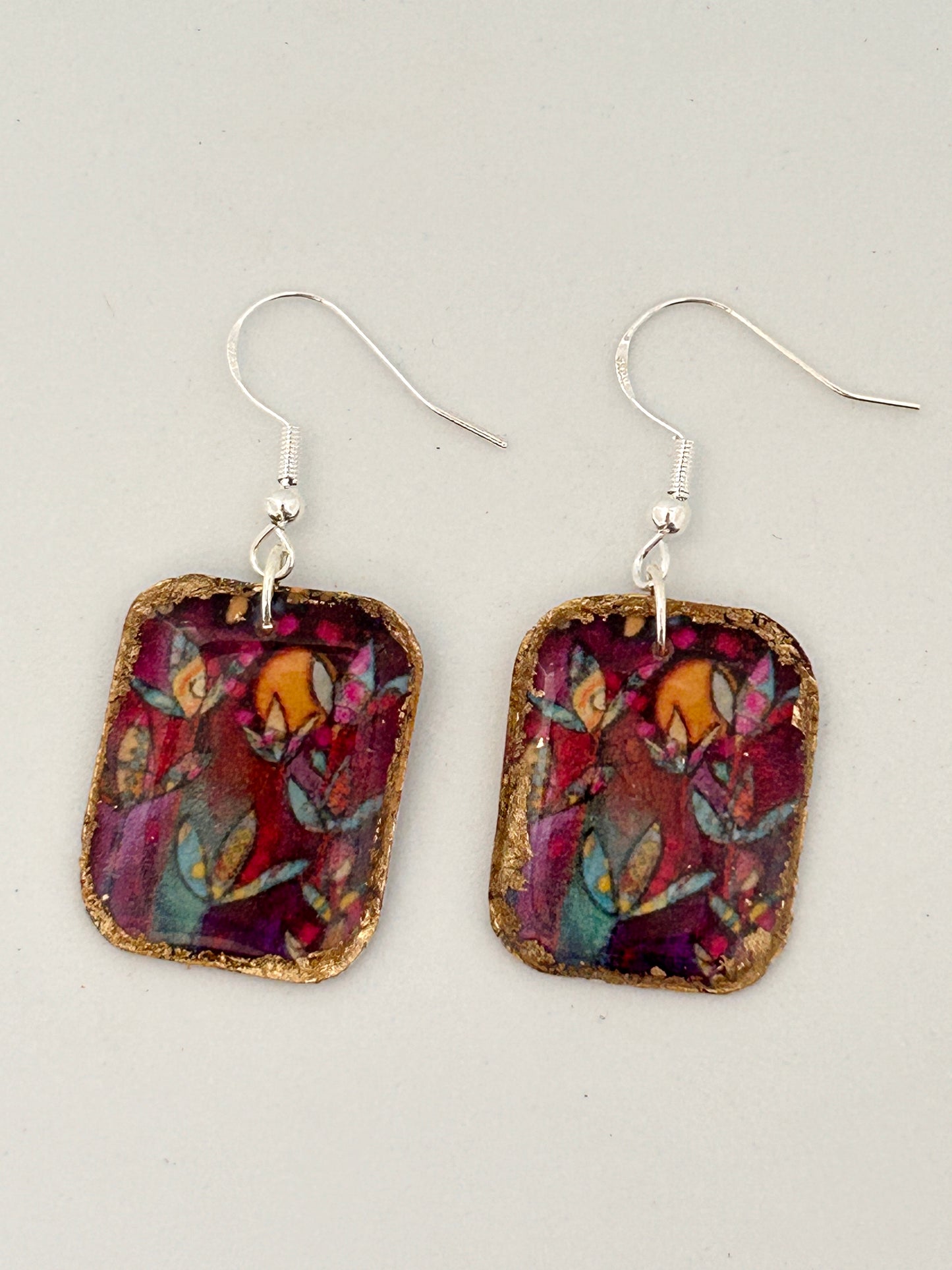 Divine Energy Lotus Resin Earrings