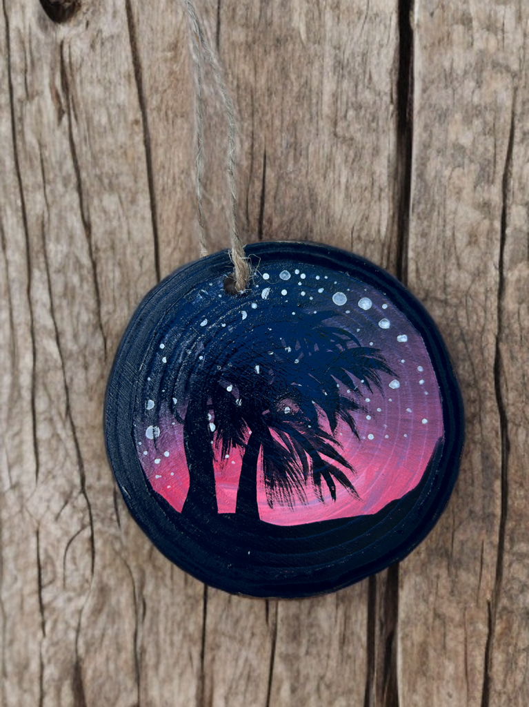 Sunsets and Palm Trees Ornament