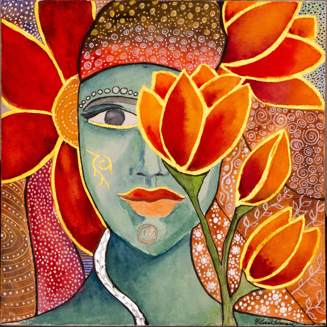 Enchanted Blooms - Original Artwork by Elisa Amari
