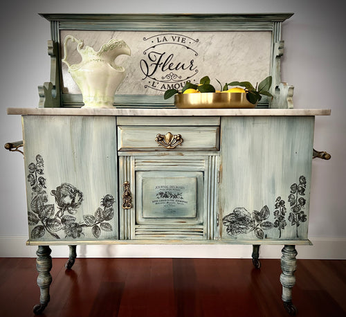 French Vintage Farmhouse/Shabby Chic Vintage Dry Sink