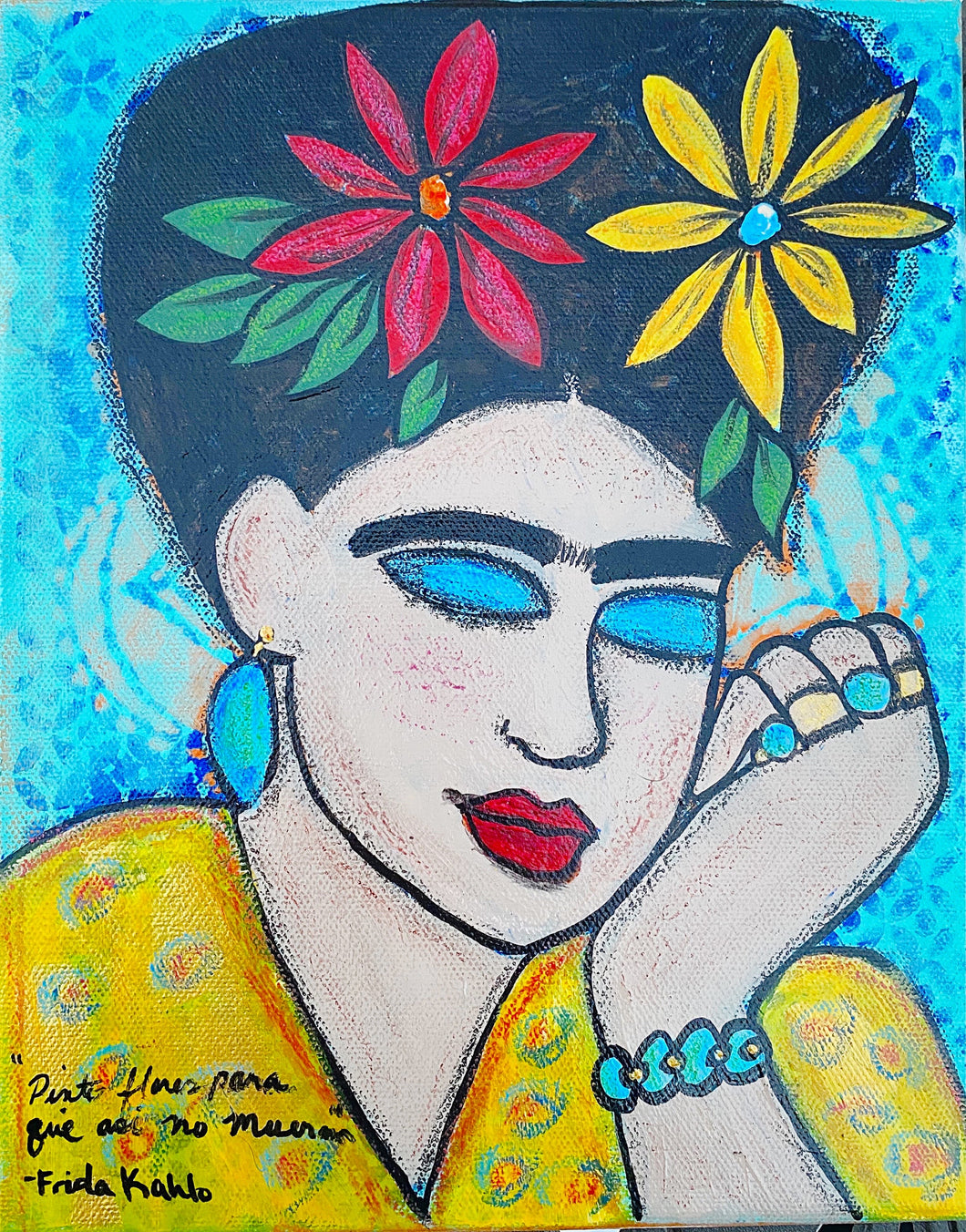 Frida Pinto Flores Limited Edition Gliclee Print