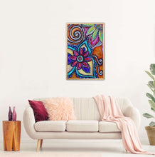 Load image into Gallery viewer, boho - flower - painted mandala floral - room 