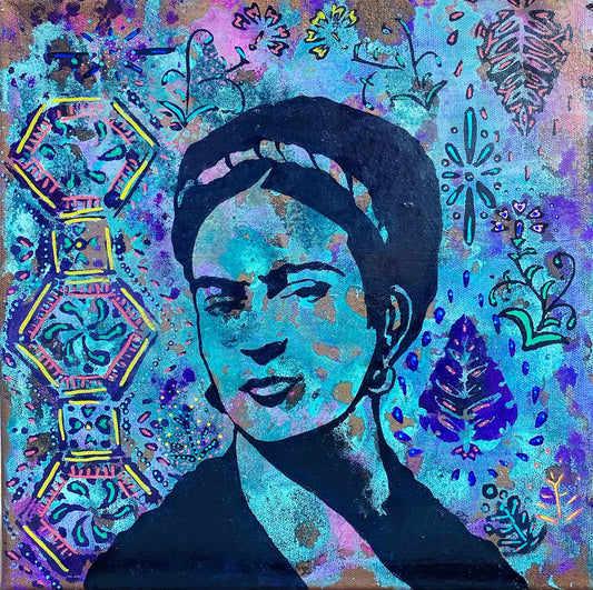 Frida -Not Fragile like a Flower, Fragile Like a Bomb Limited Edition Gliclee Print