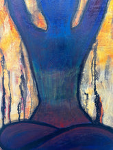 Load image into Gallery viewer, Yoga pose painted in colors of chakras