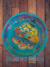Load image into Gallery viewer, Be The Change Vinyl Artwork - Original - hand painted - Mandala - modern art Original