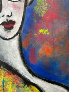 Soul Sister - hand painted origianl - modern art
