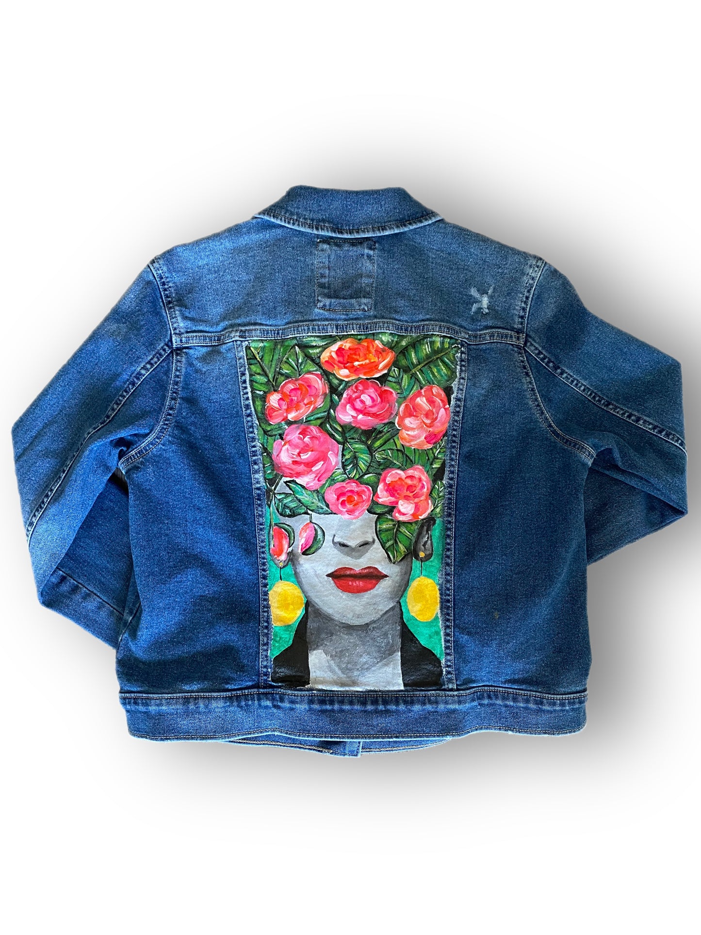 Frida Hand Painted Denim Jacket