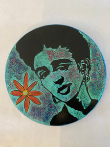 The 3 Faces of Frida on Wood