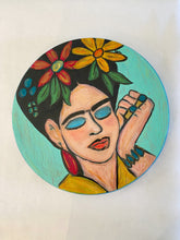 Load image into Gallery viewer, Resting Frida on Round Wood