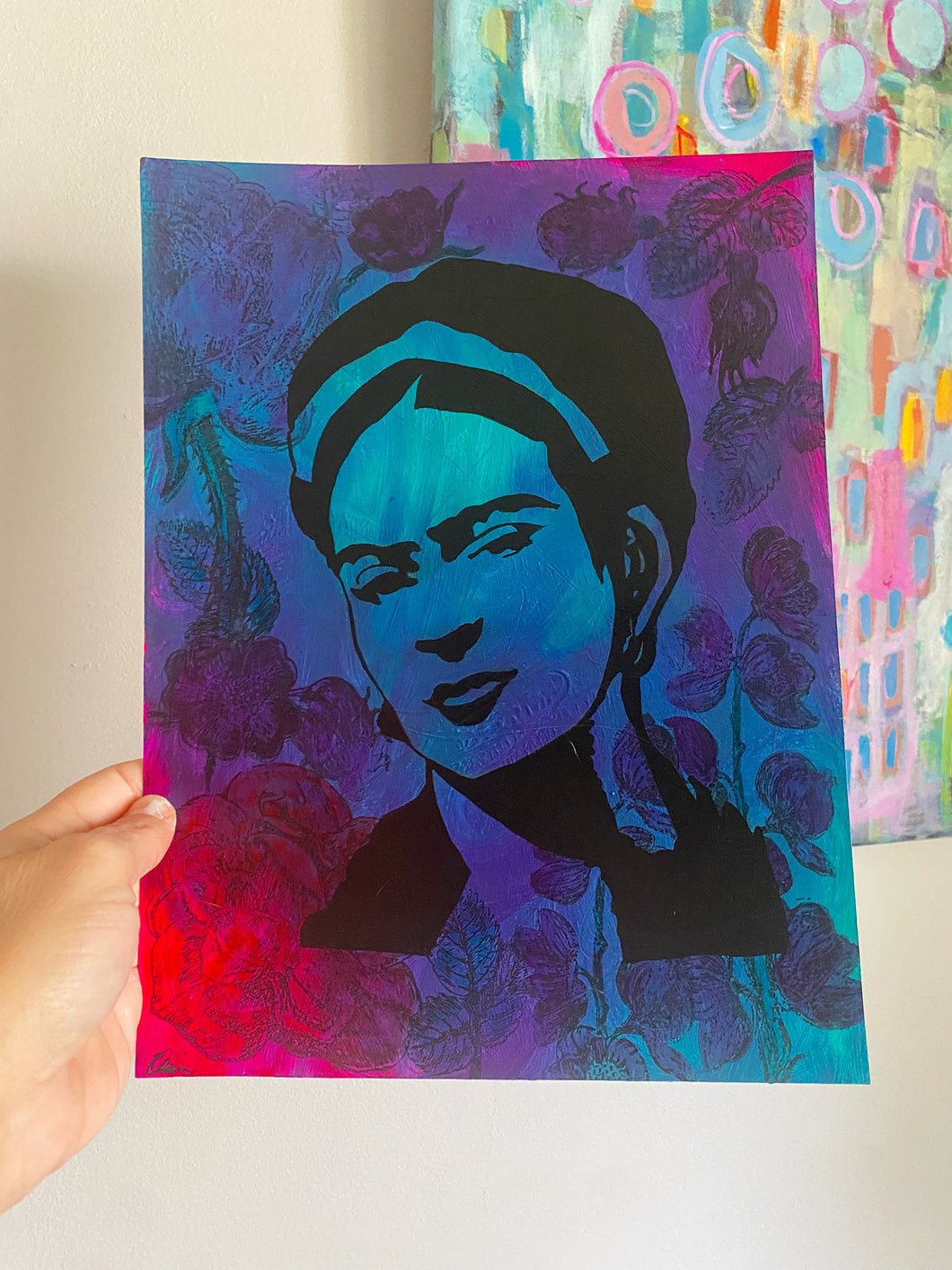 Frida Pop Art on paper