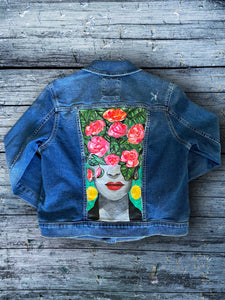 Frida Hand Painted Denim Jacket