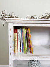 Load image into Gallery viewer, Custom Order Painted White Rustic Book Shelf