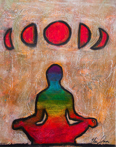 Yoga by Sunlight - By Moonlight 3 - Art Print